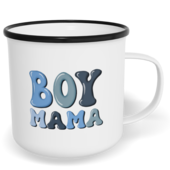 Hrnek plecháček s potiskem na míru - Boy mama