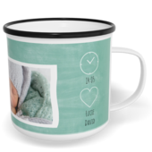 Fotohrnček plecháčik s fotkou a textom - Boy