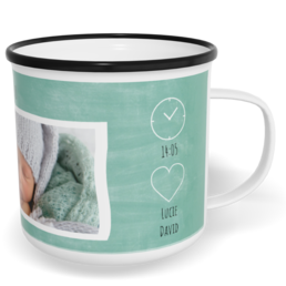 Fotohrnček plecháčik s fotkou a textom - Boy