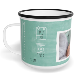 Hrnek plecháček s potiskem na míru - Boy