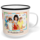 Fotohrnček plecháčik s fotkou a textom - Color windows