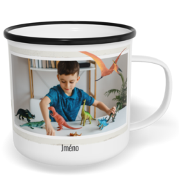 Hrnek plecháček s potiskem na míru - Dinosaurus