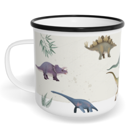 Hrnek plecháček s potiskem na míru - Dinosaurus