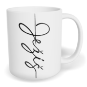 Hrnek klasický malý s vlastním potiskem - Ježíš