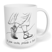 Hrnek klasický malý s vlastním potiskem - Já jsem cesta, pravda a život