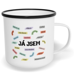 Hrnek plecháček s potiskem na míru - Já jsem