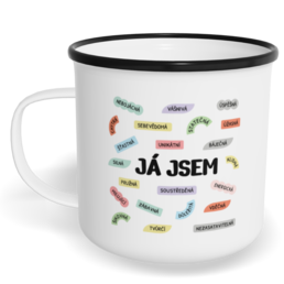 Hrnek plecháček s potiskem na míru - Já jsem