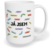 Hrnek klasický velký s vlastním potiskem - Já jsem