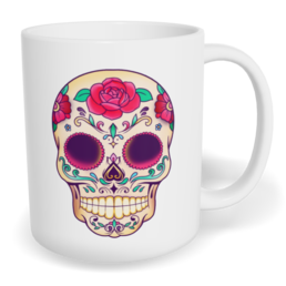 Hrnek klasický malý s vlastním potiskem - Lebka