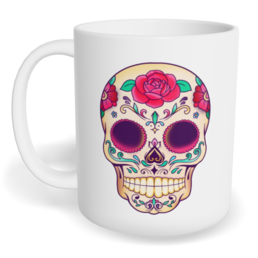 Hrnek klasický malý s vlastním potiskem - Lebka