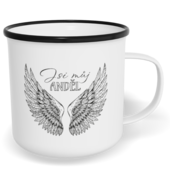Hrnek plecháček s potiskem na míru - Jsi můj anděl