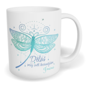 Hrnek klasický malý s vlastním potiskem - Děláš můj svět krásnějším