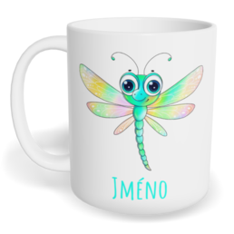 Hrnek klasický malý s vlastním potiskem - Vážka