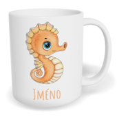 Hrnek klasický malý s vlastním potiskem - Mořský koník
