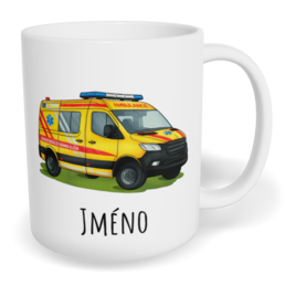 Hrnek klasický malý s vlastním potiskem - Sanitka