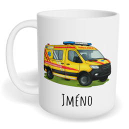 Hrnek klasický malý s vlastním potiskem - Sanitka