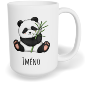 Hrnek klasický velký s vlastním potiskem - Panda