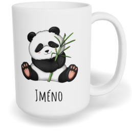 Hrnek klasický velký s vlastním potiskem - Panda