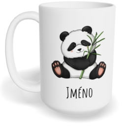 Hrnek klasický velký s vlastním potiskem - Panda