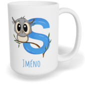 Hrnek klasický velký s vlastním potiskem - Jméno S