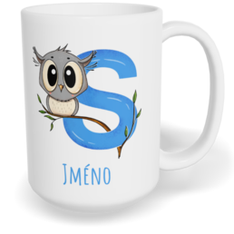 Hrnek klasický velký s vlastním potiskem - Jméno S
