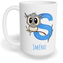Hrnek klasický velký s vlastním potiskem - Jméno S