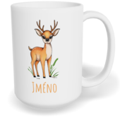 Hrnek klasický velký s vlastním potiskem - Srnka