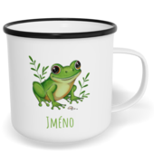 Hrnek plecháček s potiskem na míru - Žába