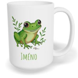 Hrnek klasický velký s vlastním potiskem - Žába
