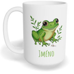 Hrnek klasický velký s vlastním potiskem - Žába