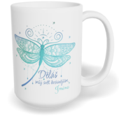 Hrnek klasický velký s vlastním potiskem - Děláš můj svět krásnějším