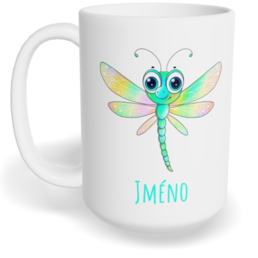 Hrnek klasický velký s vlastním potiskem - Vážka