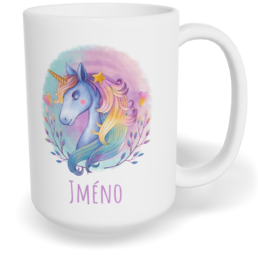 Hrnek klasický velký s vlastním potiskem - Jednorožec 2