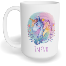 Hrnek klasický velký s vlastním potiskem - Jednorožec 2