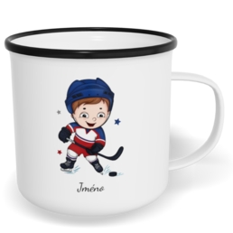 Hrnek plecháček s potiskem na míru - Hokejista