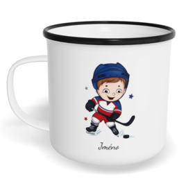 Hrnek plecháček s potiskem na míru - Hokejista