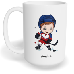Hrnek klasický velký s vlastním potiskem - Hokejista