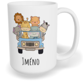 Hrnek klasický velký s vlastním potiskem - Safari