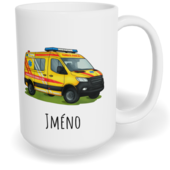 Hrnek klasický velký s vlastním potiskem - Sanitka