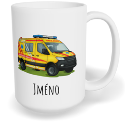 Hrnek klasický velký s vlastním potiskem - Sanitka