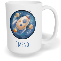 Hrnek klasický velký s vlastním potiskem - Raketa