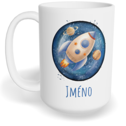 Hrnek klasický velký s vlastním potiskem - Raketa