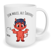 Hrnek klasický malý s vlastním potiskem - Čertík