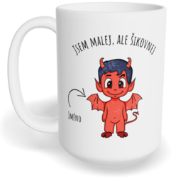 Hrnek klasický velký s vlastním potiskem - Čertík