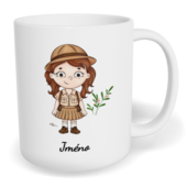 Hrnek klasický malý s vlastním potiskem - Skautka