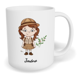 Hrnek klasický malý s vlastním potiskem - Skautka