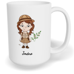 Hrnek klasický velký s vlastním potiskem - Skautka