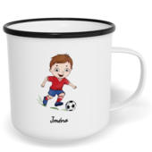 Hrnek plecháček s potiskem na míru - Fotbalista