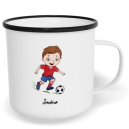 Hrnek plecháček s potiskem na míru - Fotbalista