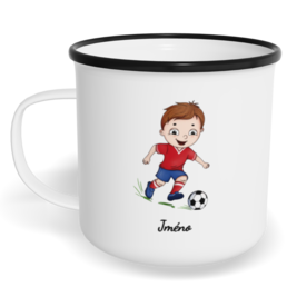 Hrnek plecháček s potiskem na míru - Fotbalista